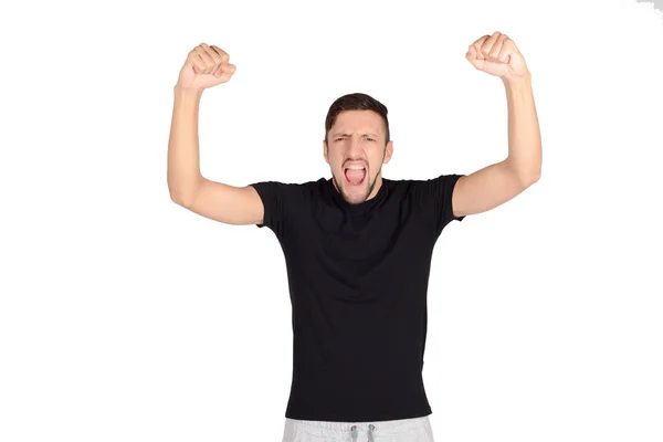 Man celebration victory. — Stock Photo, Image