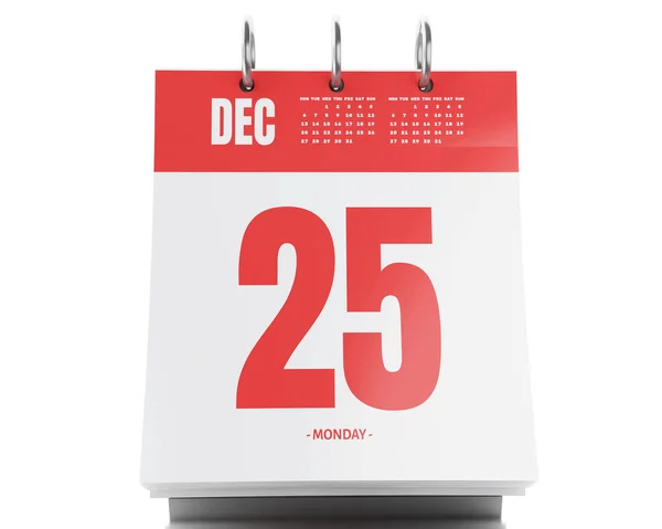 3D-s nap naptári dátumot 2017. December 24. — Stock Fotó