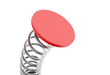 3d metal çelik bahar taşıma.