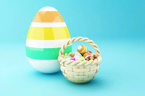 3d easter eggs. — Stock Photo, Image