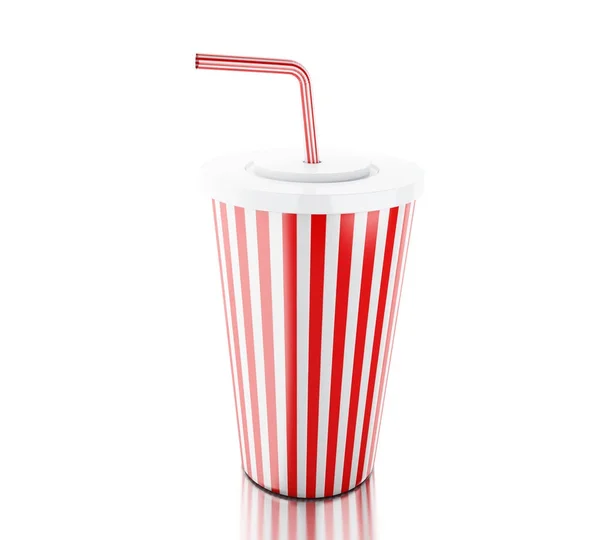 3D plastic fastfood cup — Stockfoto