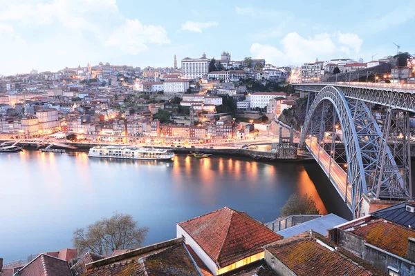 Coucher de soleil de la ville de Porto . — Photo