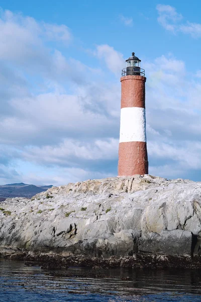 Lighthouse in Beagle channel. — Stock Photo, Image