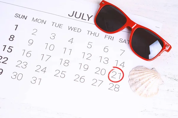 Sommerkalender. — Stockfoto