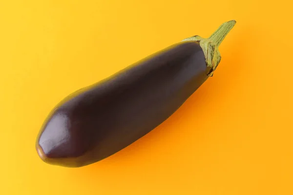Siyah patlıcan Üstten Görünüm — Stok fotoğraf
