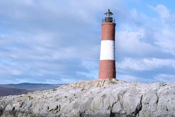 Lighthouse in Beagle channel. — Stock Photo, Image