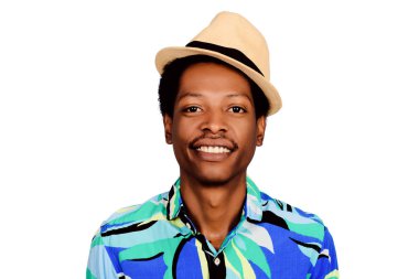afro Amerikalı bir adam portresi