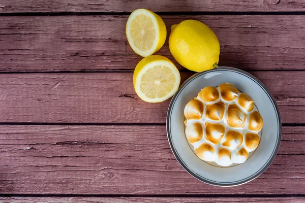 Fresh  Lemon pie with meringue.