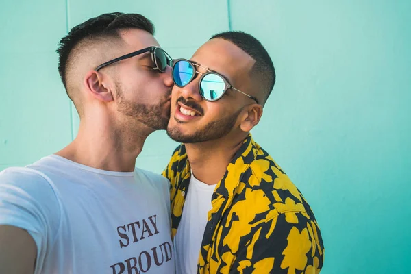 Gay couple spending time together. — Stock Photo, Image