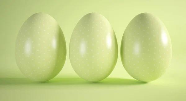 3D Paskalya yumurtaları. — Stok fotoğraf
