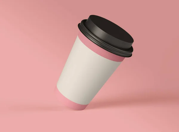 Illustration Leere Pappattrappen Auf Isoliertem Hintergrund Mitnehmen Coffee Konzept — Stockfoto