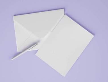 3D Illustration. Markalaşmak için kimlik modelleri. İş konsepti. Şirket kimliği.