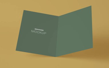 3D Illustration. Damgalamak için boş bir kimlik broşürü. İş konsepti. Şirket kimliği.
