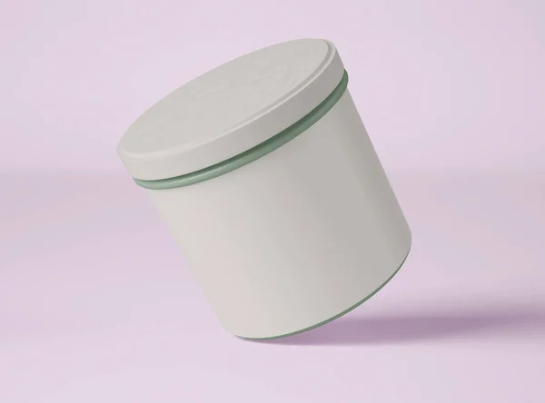 Illustration Mockup Skincare Cream Bottle Packaging Beauty Cosmetics Concept — Stock Photo, Image