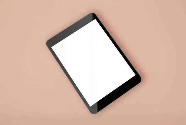 Illustration Mockup Digital Tablet White Screen Isolated Background Technology Concept — Stock Photo, Image
