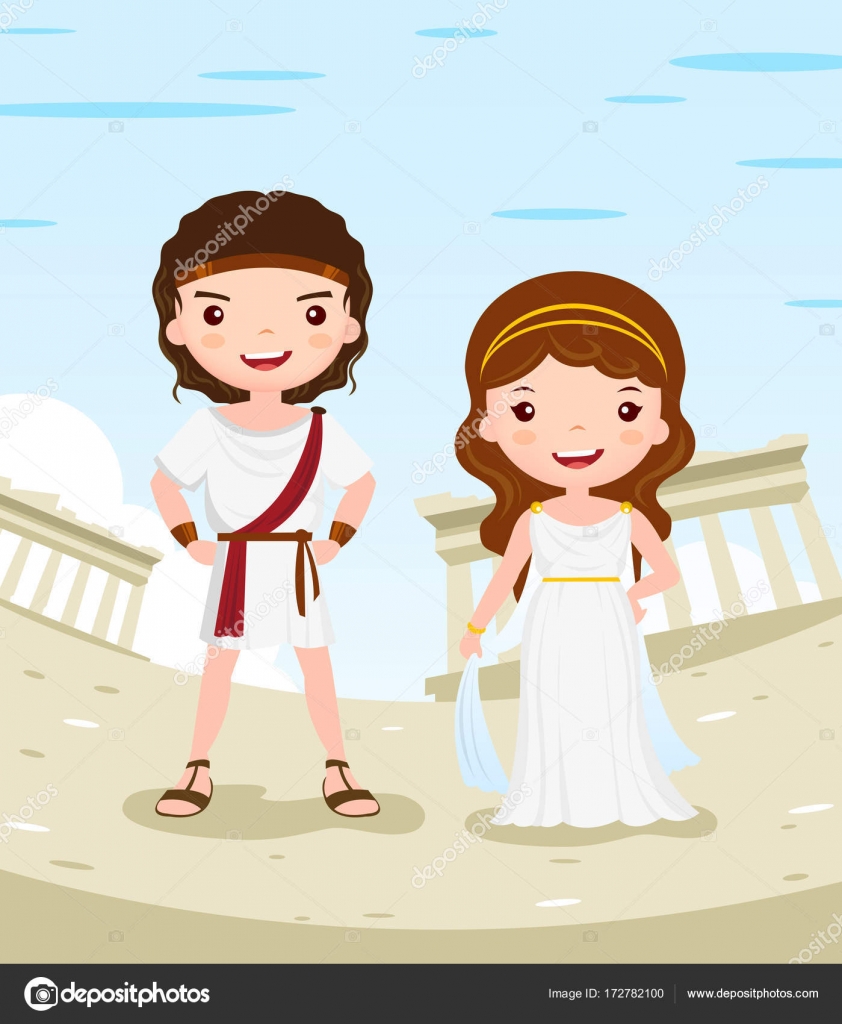 Cartoon cute Greece costume Stock Vector Image by ©echiechi #172782100 Cartoon cute Greece costume Stock Vector Image by ©echiechi #172782100