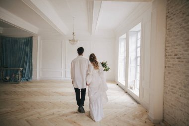 Genç mutlu gelin Çift 