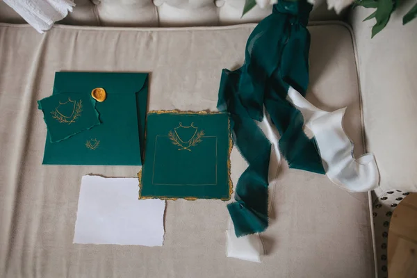 Wedding mock-up with invitation cards