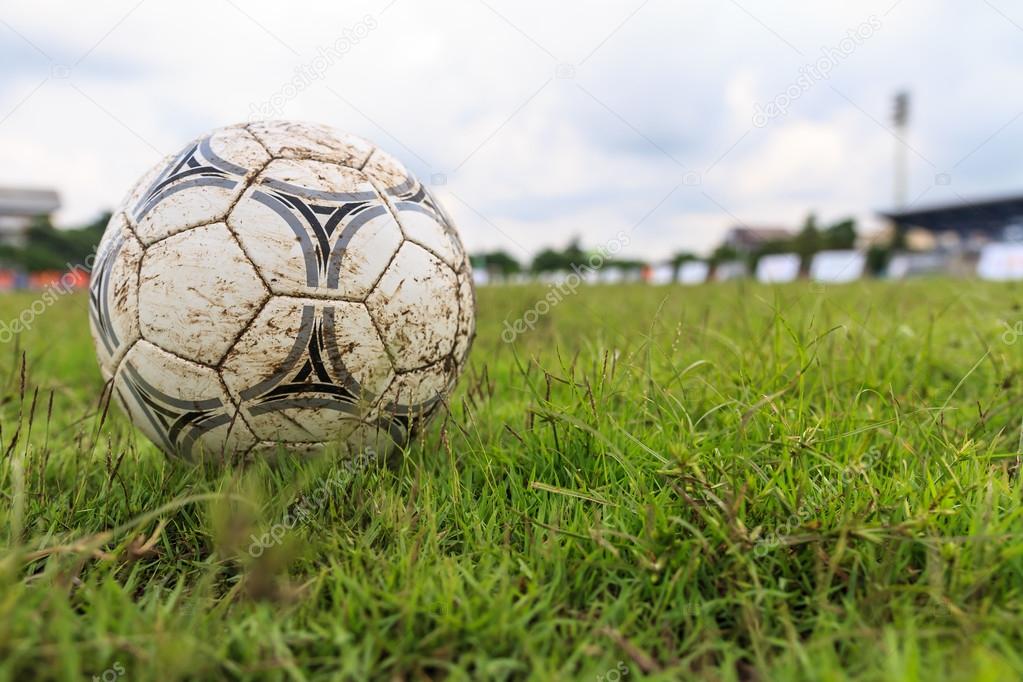 Nakhon Ratchasima Thailand October 1 Muddy Soccer Ball On A Football Field In Municipal Stadium Nakhon Ratchasima On October 1 16 In Thailand Stock Editorial Photo C Iceindymusic