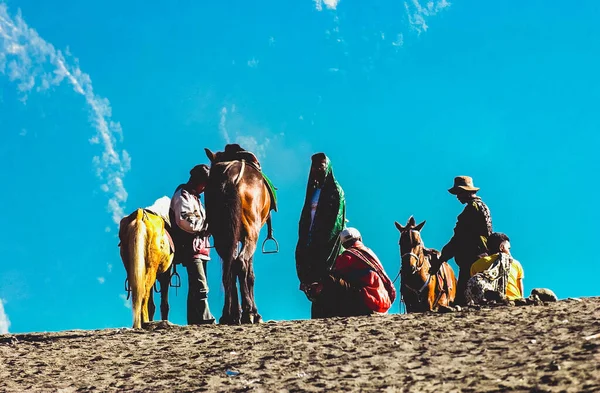 Surabaya Endonezya Temmuz 2004 Savana Bromo Dağı Doğu Java Endonezya — Stok fotoğraf