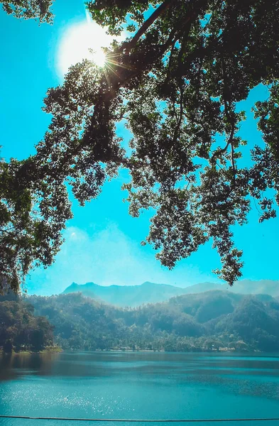 Beleza Lago Ngebel Naturalmente Ponorogo Java Oriental Indonésia — Fotografia de Stock