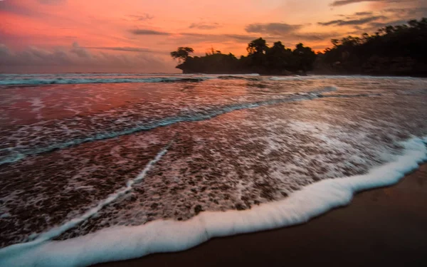 Schöner Pelang Strand Bei Sonnenuntergang Tulungagung Ostjava Indonesien — Stockfoto