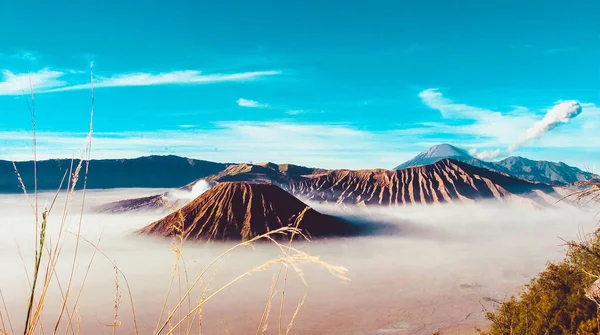 Mount Bromo Active Volcano One Most Visited Tourist Attractions East Stock Image