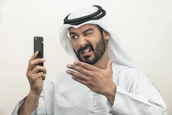 Angry Arabian Businessman — Stock Photo, Image