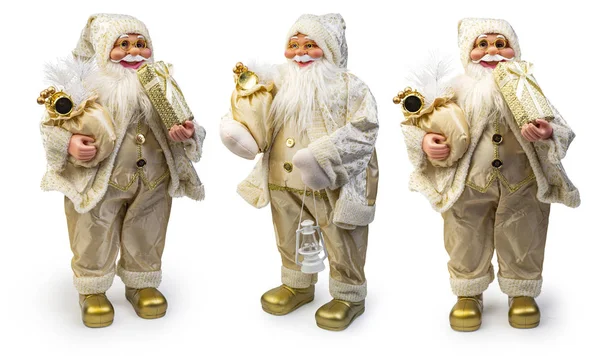 Decorazione Natalizia Babbo Natale Isolato Sfondo Bianco Percorso Ritaglio Incluso — Foto Stock