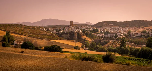 Alhama de Granada, Sur de España al atardecer — Foto de Stock