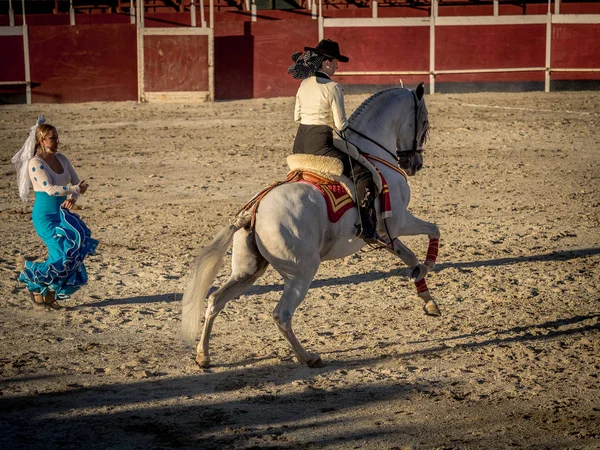 Traditional Spanish horse riding — Stock Photo, Image