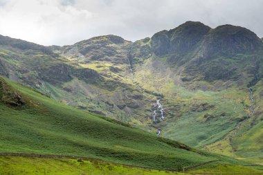 Buttermere, Lake District İngiltere çevresinde çevrenin görünümü
