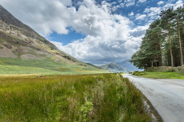 Weergave van het gebied rond Crummock Water, Lake District Uk — Stockfoto