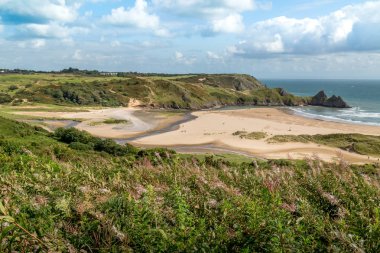Üç kayalıklarla Bay, Swansea, İngiltere