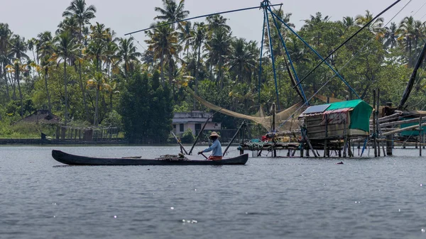 Pescatori tradizionali indiani — Foto Stock