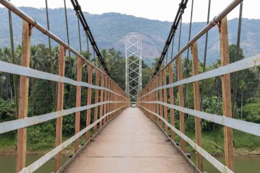 Periyar Nehri 'ni geçen yaya köprüsü