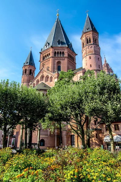 Katedrála svatého Martina v Mainz, Německo — Stock fotografie