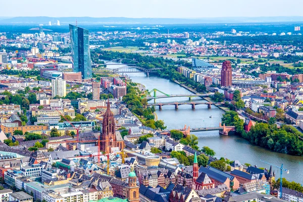 Krajobraz Frankfurtu nad Menem, Niemcy — Zdjęcie stockowe
