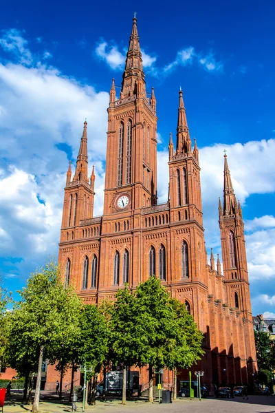 Kostel trh v Wiesbaden, Německo — Stock fotografie
