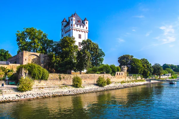 Eltville am Rhein, Almanya'da Ren Nehri boyunca — Stok fotoğraf