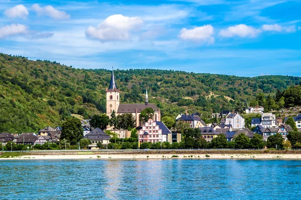 Lorch am Rhein, malé město v Rheingau-Taunus-Kreis — Stock fotografie