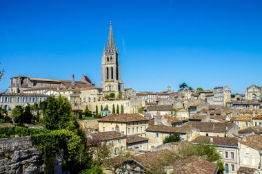 Görünüm Saint Emilion, Bordeaux, Fransa