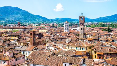 Cityscape Lucca, Toskana, İtalya