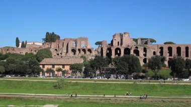 Circo Massimo ve Roman Forum Palatine Tepesi'ndeki kalıntıları