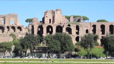 Circo Massimo ve Roman Forum Palatine Tepesi'ndeki kalıntıları