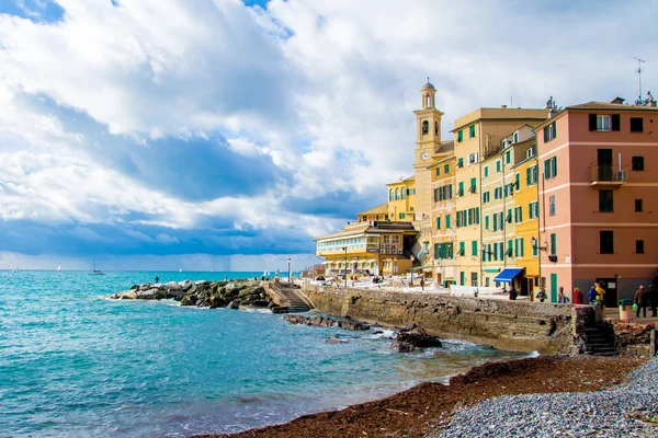Boccadasse, a district of Genoa in Italy — Stock Photo, Image