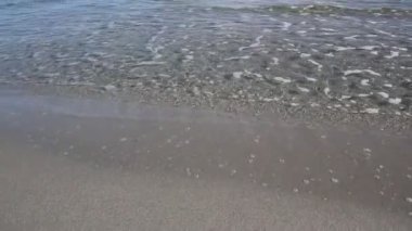 Deniz ve plaj bir kış günü