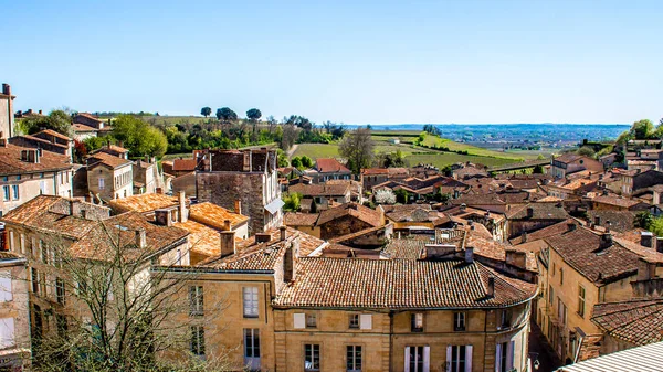 Stadtbild von Saint-Émilion bei Bordeaux, Frankreich — Stockfoto