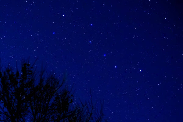 The Big Dipper in a spring night sky.