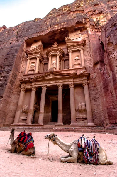 "The Treasury" in Petra; Jordan — Stock Photo, Image